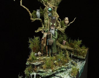 Tutorial - King of the Forest - Advanced Forest Base for a 32mm Figure