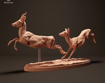 3D-Print Honourguard - Animal Den Miniatures - Roe Deer - Not Painted!