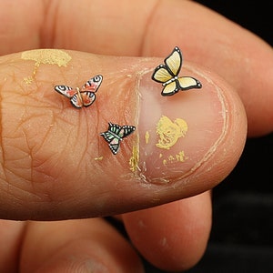 Ensemble d'animaux - Papillons - NON PEINT - COULEUR ORANGE