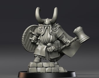 3D-Print Honourguard - Olivier Bouchet - Dwarf Lord - 35mm Tabletop