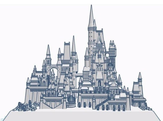 Fairytale Medieval Castle - 3D Print - Not Painted! - Etsy