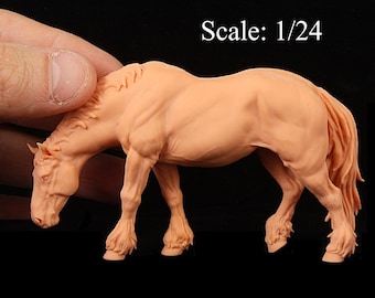 3D-Print Honourguard - Animal Den Miniatures - Farm Animals - Horse Mare (3 Variations) -UNPAINTED!