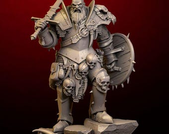 3D-Print Honourguard - BS Sculpt - The Warlord of the North - 75mm Scale / Bust - 2 Variants