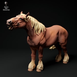 3D-Print Honourguard - Animal Den Miniatures - Farm Animals - Horses (4 Variations) -UNPAINTED!
