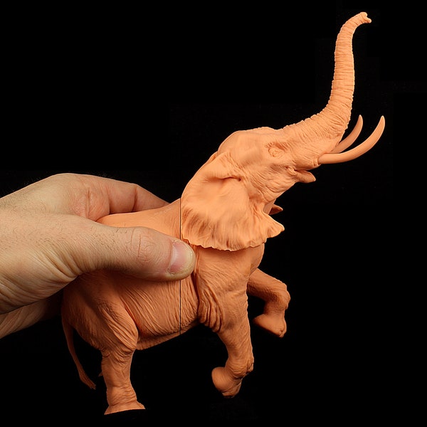 3D-Print Honourguard - Animal Den Miniatures - African Elephants - 35, 54 and 75mm scale - Different Variants