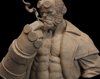 3D-Print Honourguard - CA3D Studios - Hellboy 25 - Full Figure or Bust - Unpainted