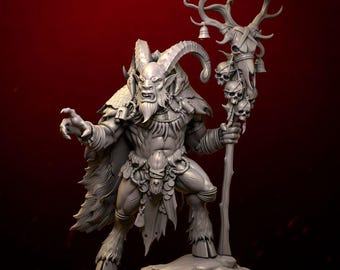 3D-Print Honourguard - BS Sculpt - Beastman Shaman - 75mm Scale