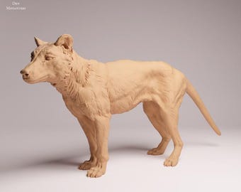 3D-Print Honourguard - Animal Den Miniatures - Tasmanian Wolf/Tiger Set - 1/50-1/32-1/24 - Unpainted