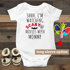 Scary Movie Baby Outfit, Funny Baby Bodysuit, Halloween Baby Outfit, Novelty Baby, Horror Baby Clothes, Spooky Baby Announcement, Mom Gifts