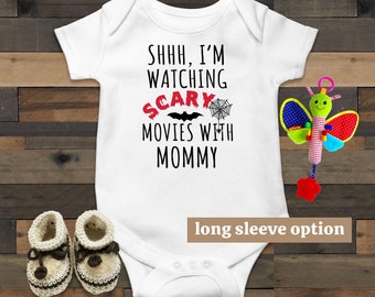 Scary Movie Baby Outfit, Funny Baby Bodysuit, Halloween Baby Outfit, Novelty Baby, Horror Baby Clothes, Spooky Baby Announcement, Mom Gifts