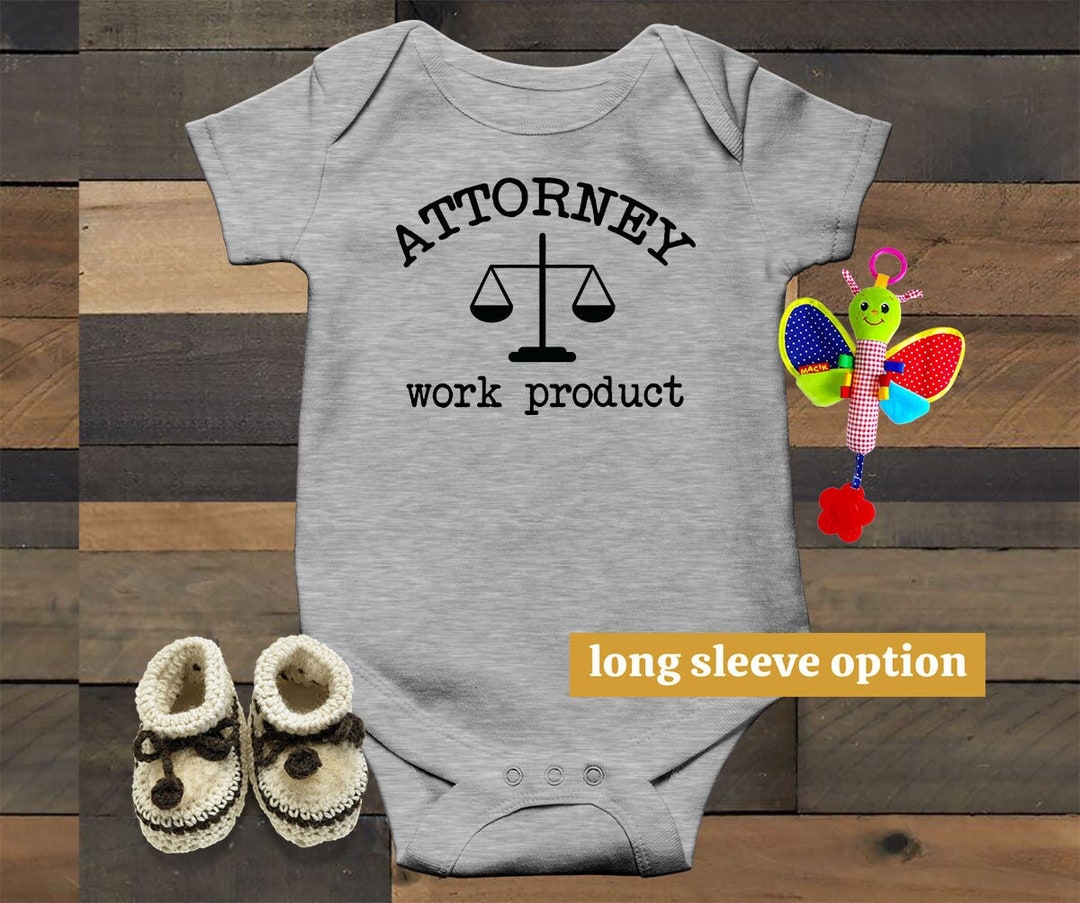 Attorney Work Product Baby Bodysuit, Lawyer Baby Clothes, Cocounsel