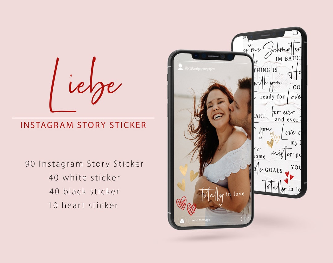 LOVE | Couple | liebe Instagram Story Sticker - Etsy