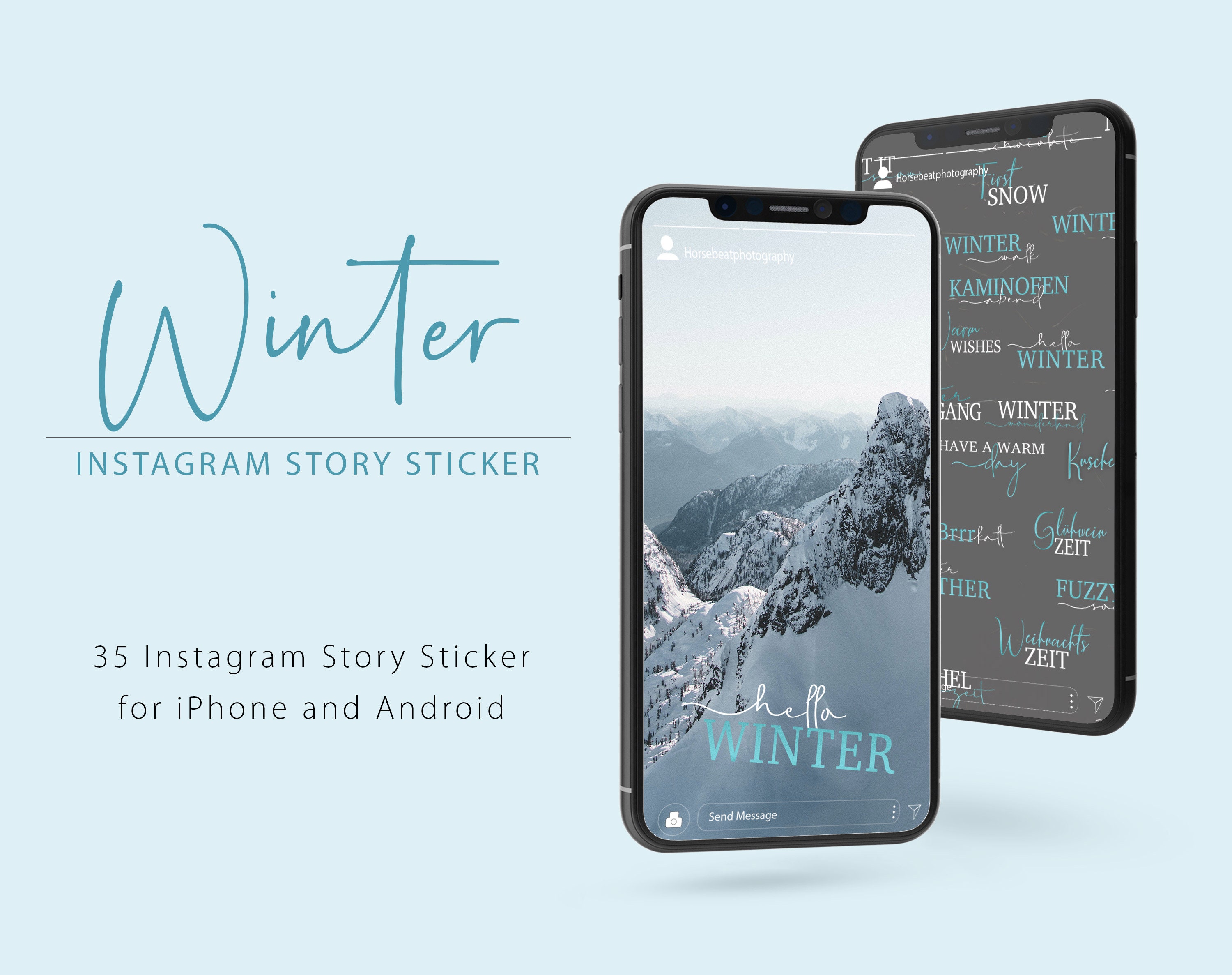 COLD WINTER | Instagram Story Sticker