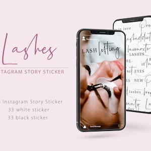 LASHES |  Wimpern Instagram Story Sticker