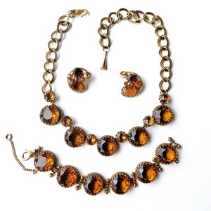 1950&#39;s Henkel & Grosse for CHRISTIAN DIOR Necklace Set