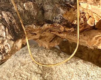 Solid 14k Gold Snake Chain. Ladies Gold Chain. Italy Chains.