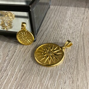 Vergina Sterling Silver Pendant plated in 18K Gold