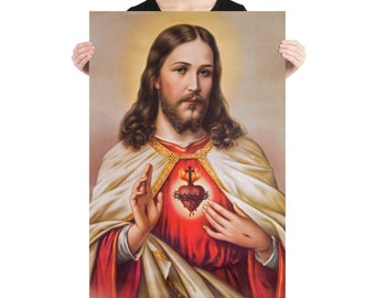 Jezus Christus Heilig Hart Katholieke Poster