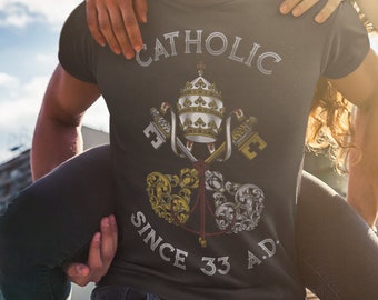 Catholic Since 33 AD Holy See Short-Sleeve Unisex T-Shirt