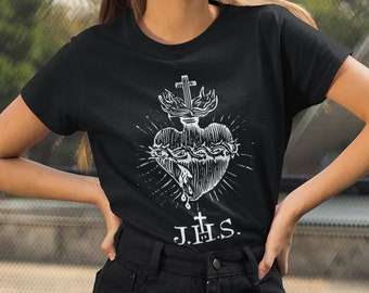 Sacred Heart of Jesus Christ Catholic Unisex T-Shirt