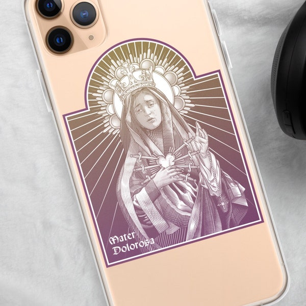 Mater Dolorosa Notre-Dame des Douleurs Catholique Vierge Marie iPhone Case