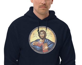 Jesus Christ Pantocrator Orthodox Icon  Unisex Hoodie