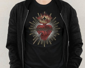 Sacred Heart of Jesus T-Shirt - Catholic Graphic Tee