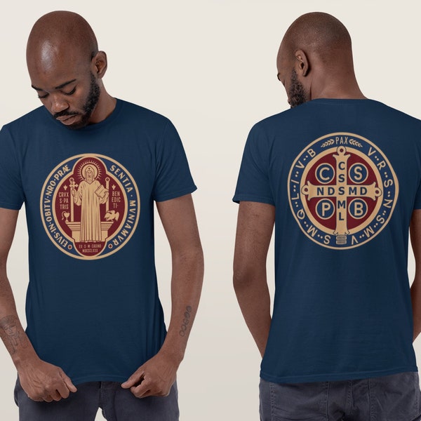 The Saint Benedict Medal Catholic Short-Sleeve Unisex T-Shirt