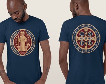 The Saint Benedict Medal Catholic Short-Sleeve Unisex T-Shirt