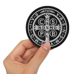 Saint Benedict Medal Catholic Embroidered Patch