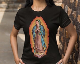 Our Lady of Guadalupe Virgin Mary Catholic Short-Sleeve Unisex T-Shirt