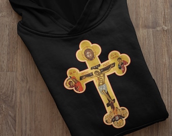 Greek Russian Orthodox Cross Icon  Unisex Hoodie