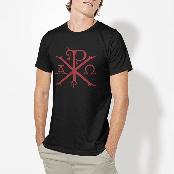 Chi Rho Alpha Omega Early Christian Symbol Short-Sleeve Unisex T-Shirt