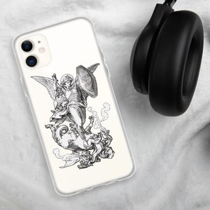 Saint Michael Fighting the Dragon iPhone Case