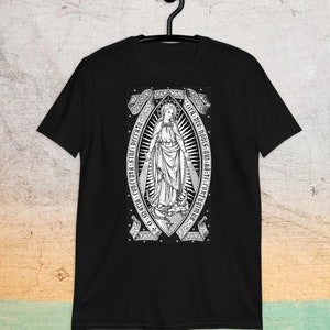 Virgin Mary Catholic Blessed Mother Maria Short-Sleeve Unisex T-Shirt