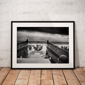 Normandie Omaha Beach WWII D-Day US Soldaten Poster