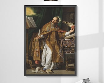 Saint Augustine of Hippo by Philippe de Champaigne Poster