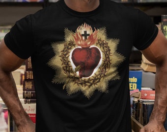 Sacred Heart of Jesus Catholic Short-Sleeve Unisex T-Shirt