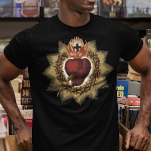 Sacred Heart of Jesus Catholic Short-Sleeve Unisex T-Shirt