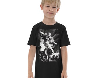 St Michael the Archangel Patron Youth Jersey T-Shirt