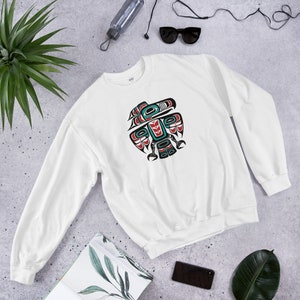 Northwest Pacific Haida Tlingit Native Raven Totem Unisex Sweatshirt - Etsy
