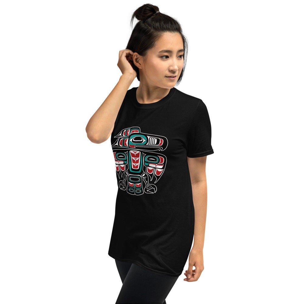 Haida Tlingit Native Raven Thunderbird Totem Short-sleeve Unisex T ...