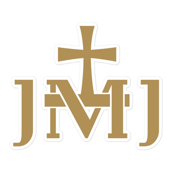 JMJ Jesus Mary Joseph Insignia Holy Family Catholic Sticker