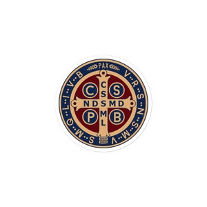 Autocollants catholiques de la Médaille Saint-Benoît