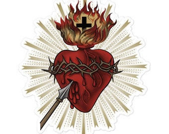 Sacred Heart of Jesus Christ Catholic Sticker