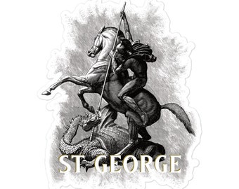 Saint George Dragonslayer Christian Catholic Orthodox Bubble-Free Sticker