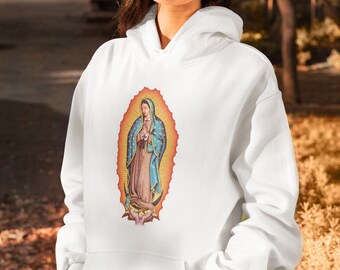 Our Lady of Guadalupe Virgin Mary Catholic Unisex Hoodie