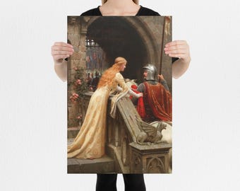 God Speed! by Edmund Blair Leighton Poster | Victorian Romantic Painting Print