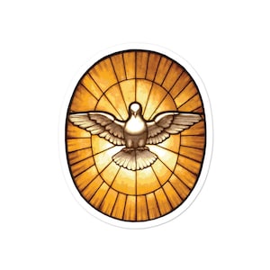 Holy Spirit Dove from St. Peter's Basilica Catholic Christian Stickers