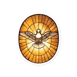 Pomba do Espírito Santo da Basílica de São Pedro Adesivos Cristãos Católicos